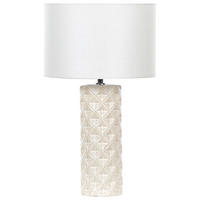 TISCHLAMPE Balonne 28/28/49 cm - Weiß, Keramik (28/28/49cm) - Beliani