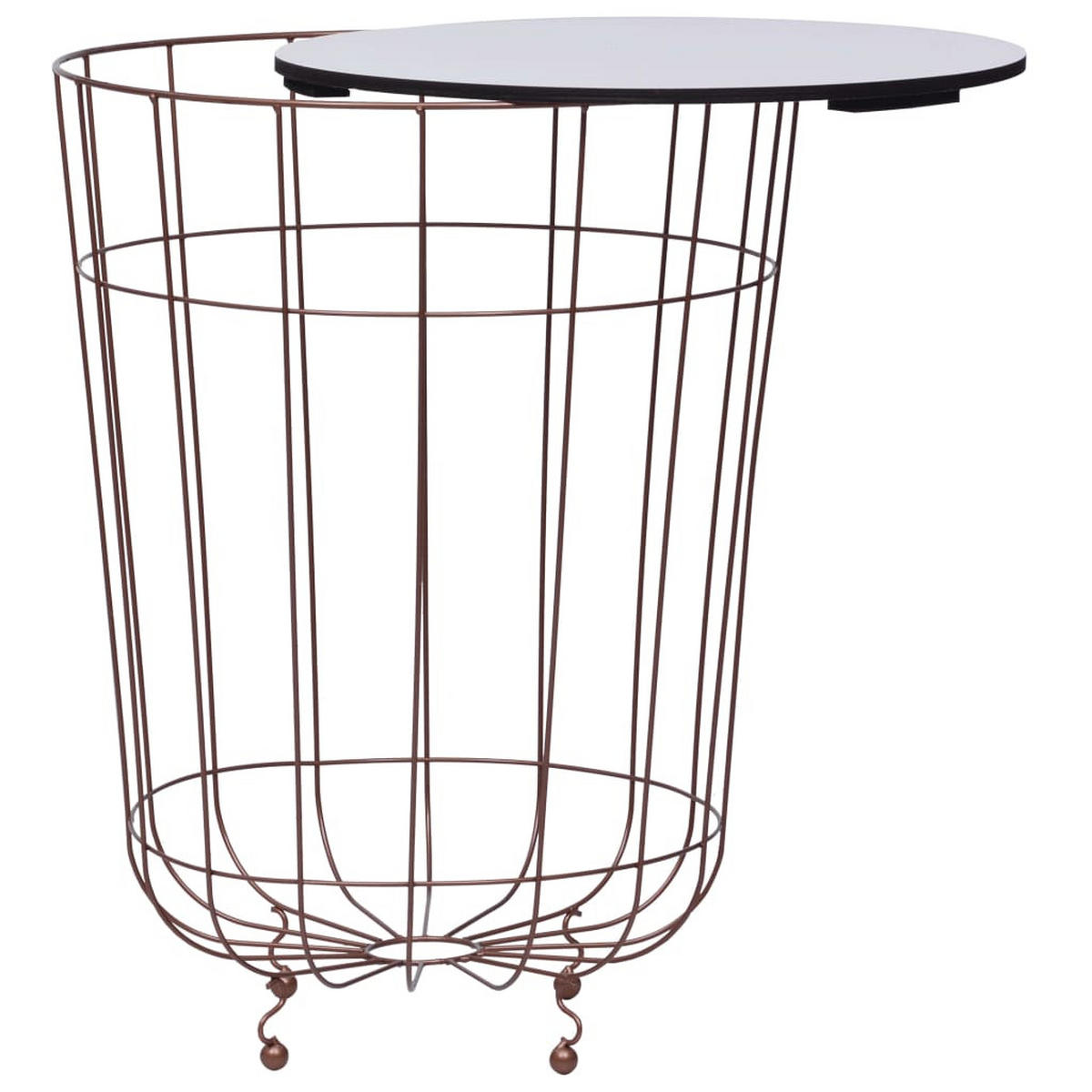 COUCHTISCH Golden Ø 40 cm - Goldfarben, Metall (40/40/53cm) - furnicato