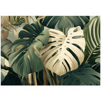 FOTOTAPETE Blätter Dschungel Grün 150x105 cm - Multicolor, Papier (150/105cm) - Wallarena