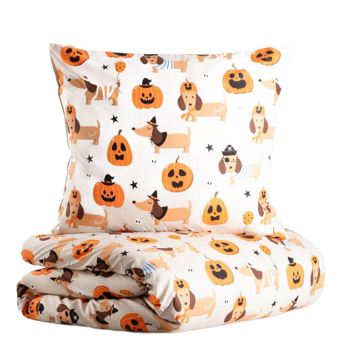 BETTWÄSCHE Ghost Town Mikrofaser 140/200 cm - Orange, Textil (140/200cm) - Homla
