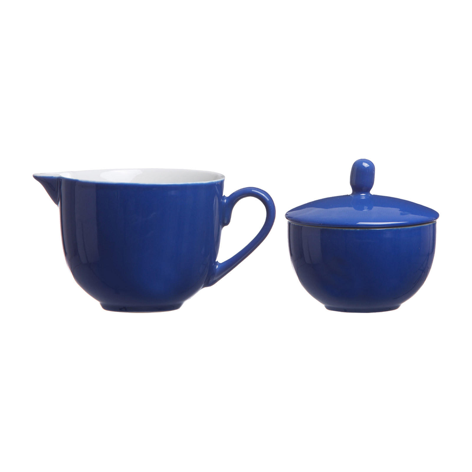 MILCHKÄNNCHEN & ZUCKERDOSE Doppio Indigo Blau - Blau, Keramik (1/1cm) - Ritzenhoff Breker
