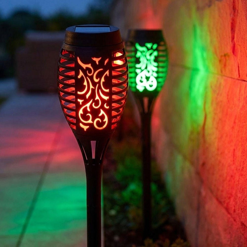 LED AUSSENLEUCHTE Solar Schwarz - Schwarz, Kunststoff (7.5/7.5/50.5cm) - Globo Lighting