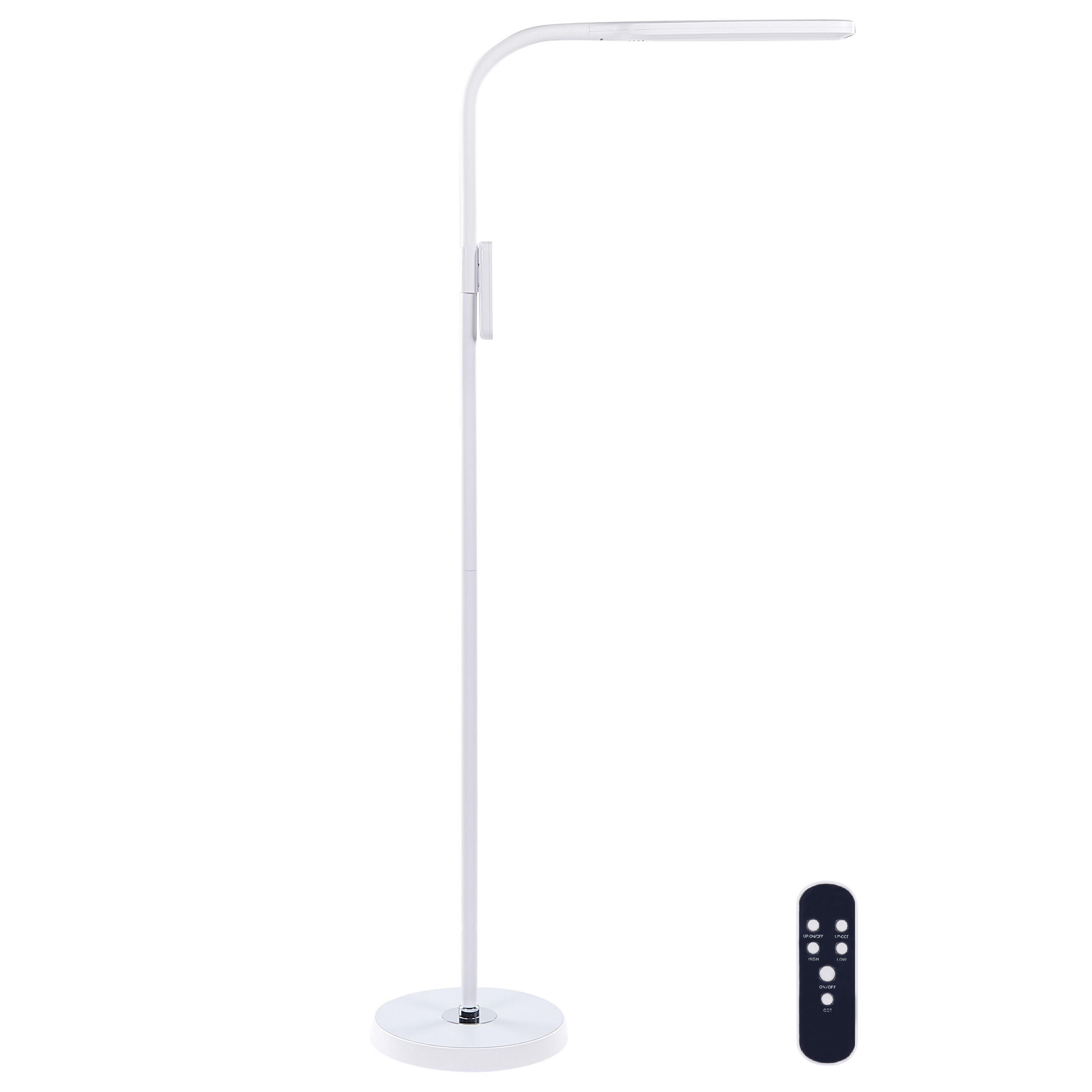 STEHLAMPE Aries 27/40/160 cm - Weiß, Kunststoff (27/27/160cm) - Beliani