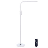 STEHLAMPE Aries 27/40/160 cm - Weiß, Kunststoff (27/27/160cm) - Beliani