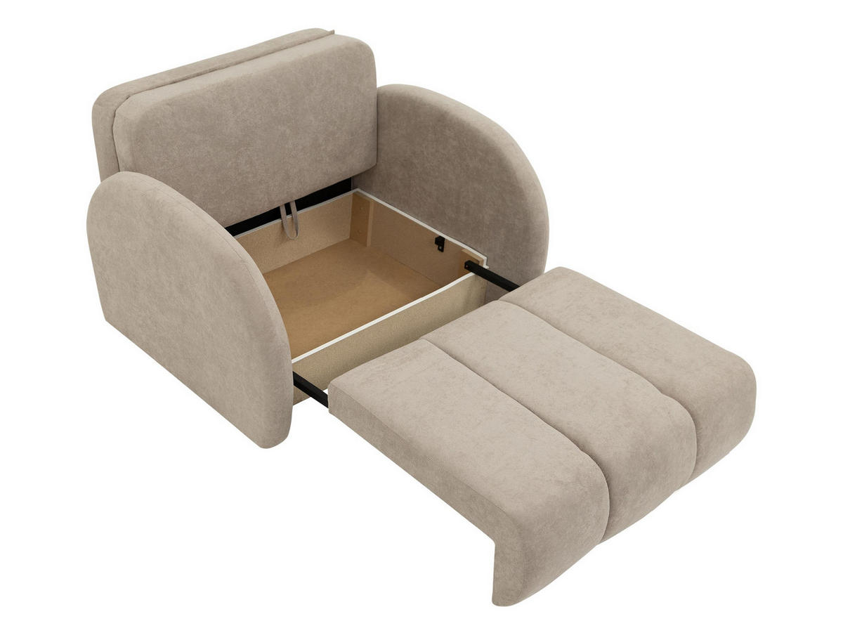 SCHLAFSOFA Viva Comfy II - Gelb/Schwarz, Holz/Textil (132/85/103cm) - MIRJAN24