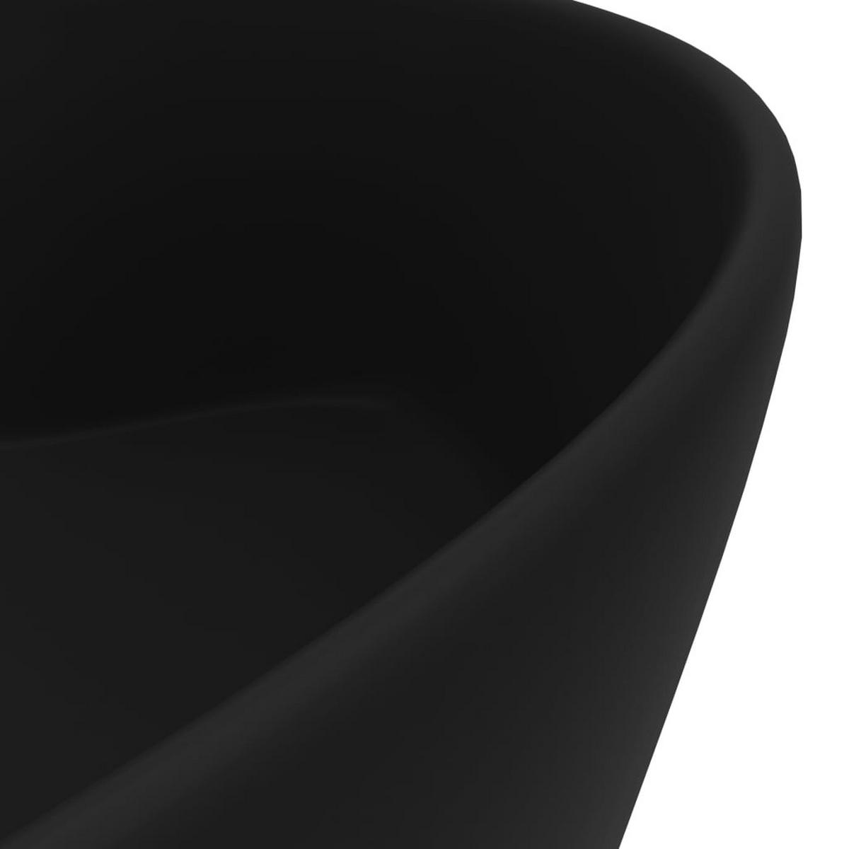 WASCHBECKEN Lappe 36/36/13 cm - Schwarz, Keramik (36/13/36cm) - Nettlife