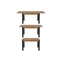 ESSTISCH ALIVO Ausziehbar 130 - 175 / 85 x 77 cm - Schwarz, Holz (130/85/77cm) - MASSENO