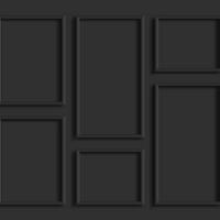 FOTOTAPETE Holzwandverkleidung 300 x 279 cm - Schwarz, Papier (300/279cm) - Origin Wallcoverings