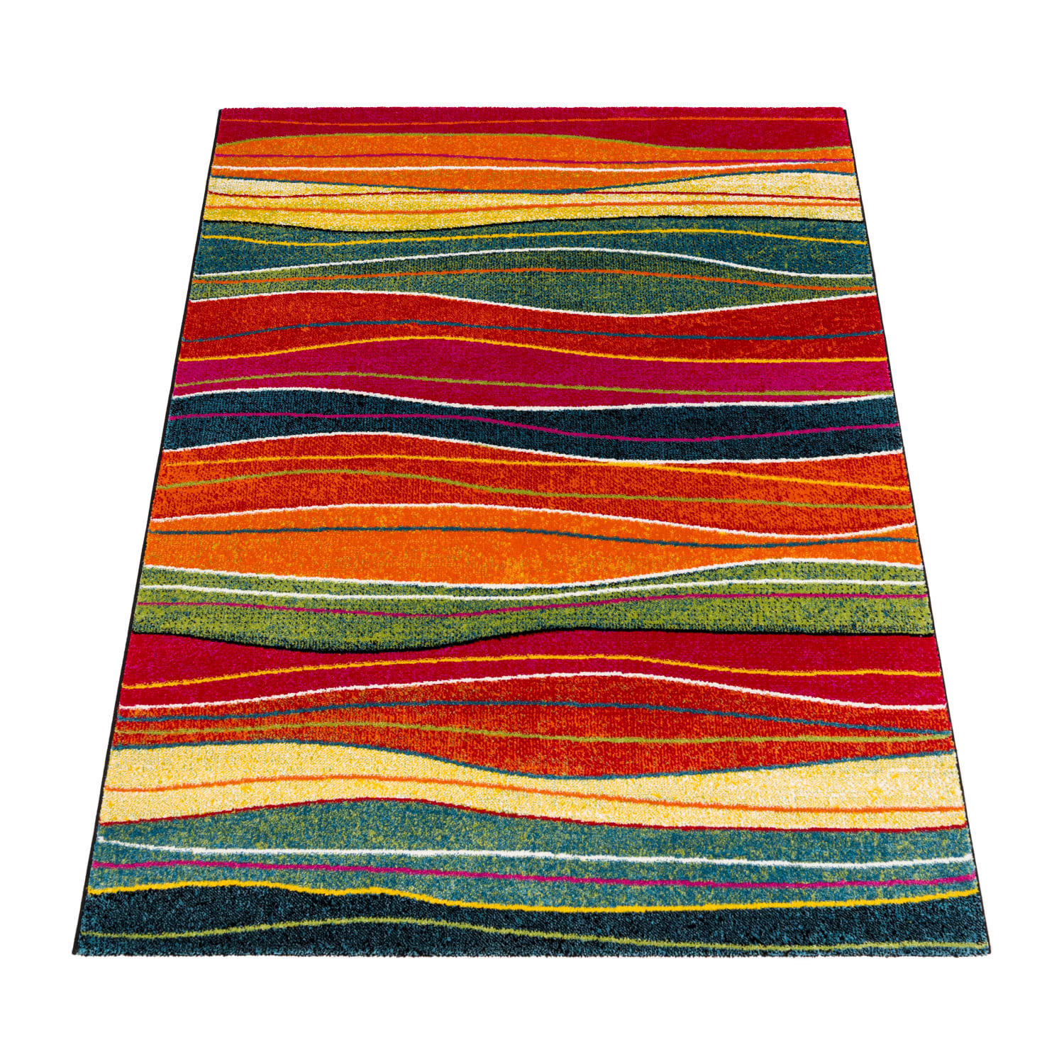 KURZFLOR-TEPPICH CANVAS 773 MEHRFARBIG 160X230 - Multicolor, Kunststoff (160/230cm) - Paco Home