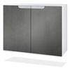 KOMMODE Sylt Beton Dunkel Optik - Dunkelgrau, Holzwerkstoff (92.5/73.5/35cm) - Vladon