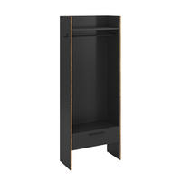 GARDEROBENSCHRANK BUENO (B/H/T: ca. 70/189/37 cm) in Basalt grau/Basalt grau - Grau, Holzwerkstoff (70/189/37cm)