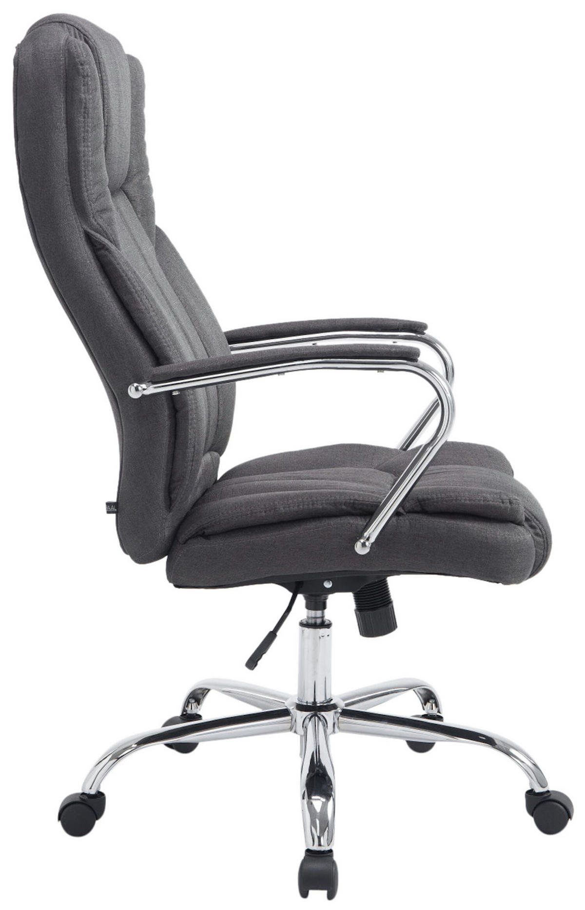 BÜROSTUHL Xavier, Stoff Dunkelgrau - Dunkelgrau, Textil/Metall (62/125/70cm) - TPFLiving
