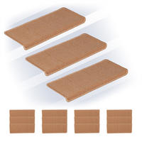 15XSTUFENMATTEN - Beige, Kunststoff (24/65/4cm) - Relaxdays