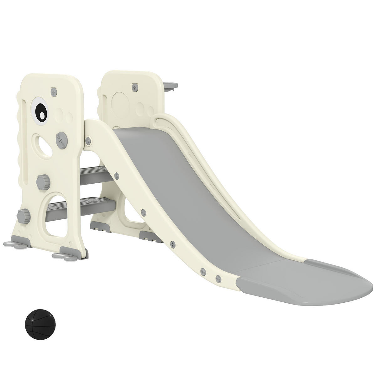 KINDERRUTSCHE DE-09330 Dinosaurier-Design - Creme, Kunststoff (52/65/146cm) - ComfortXL