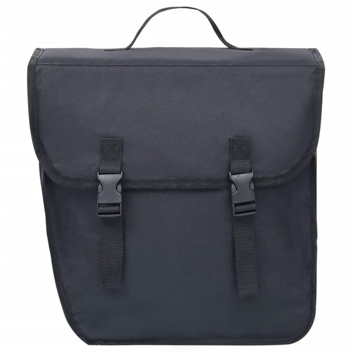 FAHRRADTASCHE Für Gepäckträger Wasserdicht 21 L Schwarz - Schwarz, Textil (18/30/34cm) - vidaXL