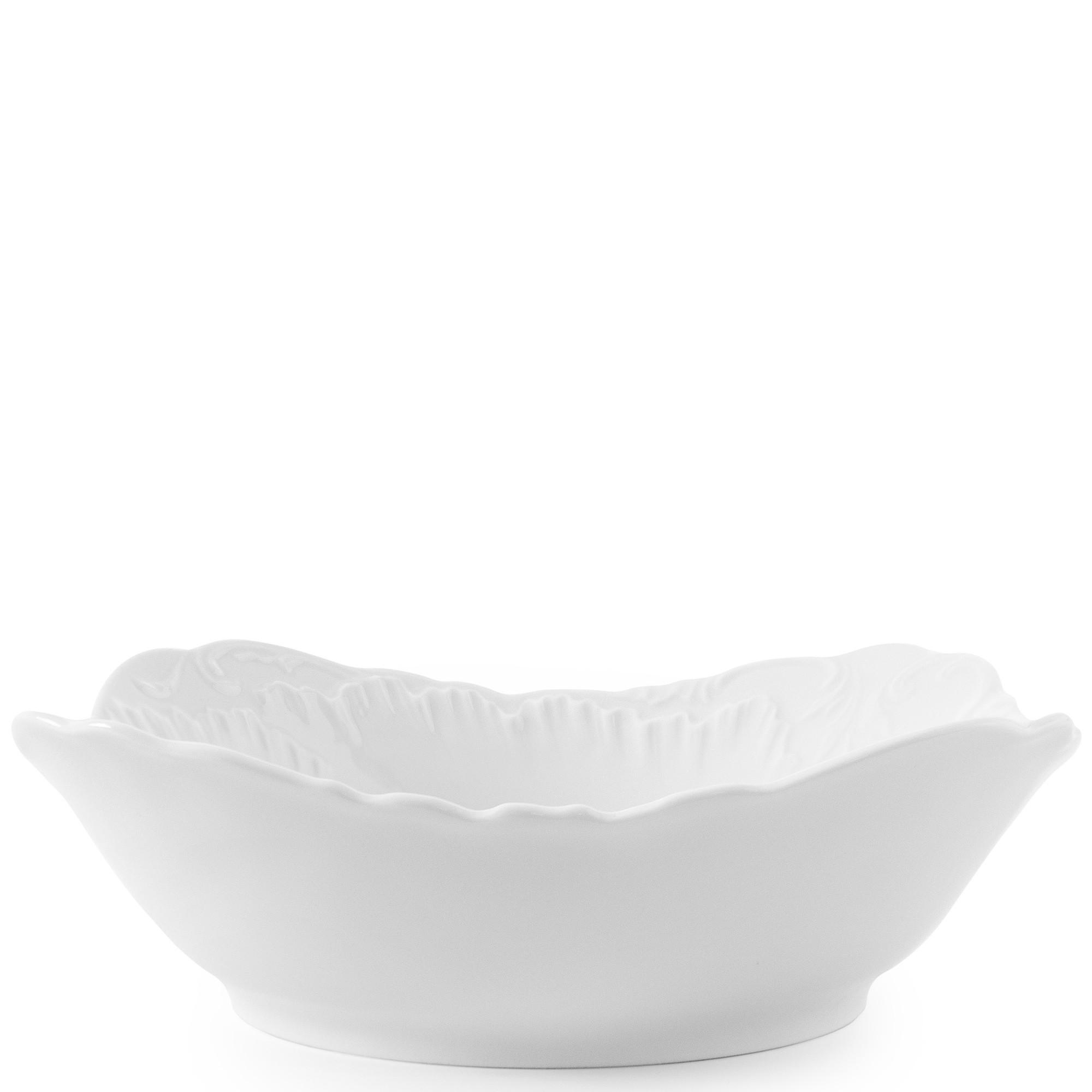 SALATSCHÜSSEL Cmielow Rococo 6-tlg - Weiß, Keramik (14cm) - KONSIMO®