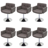 ESSZIMMERSTUHL Hellgrau 6er-Set - Hellgrau, Textil (60/80/55cm) - MCW