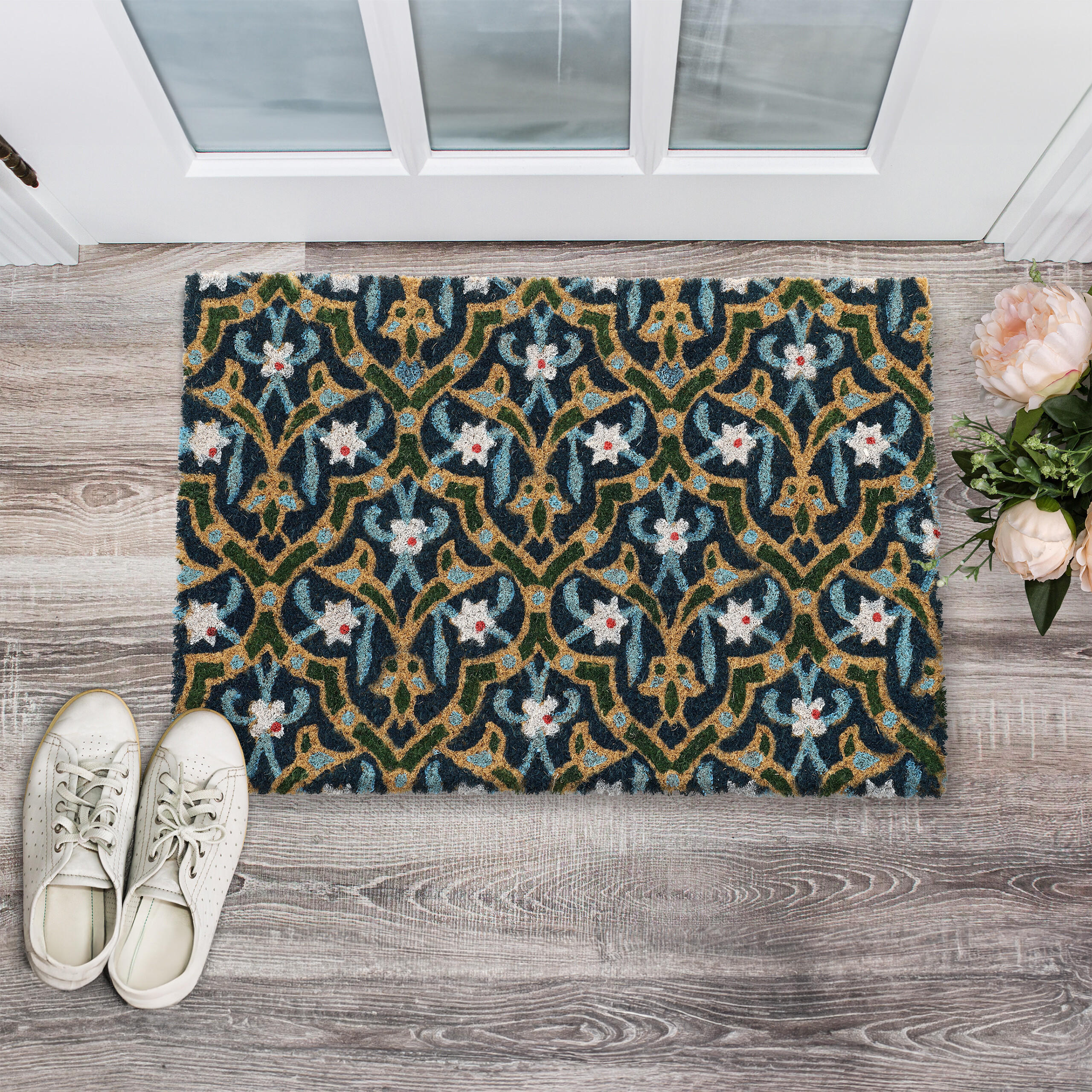 FUSSMATTE - Multicolor, Kunststoff/Textil (60/40cm) - Relaxdays