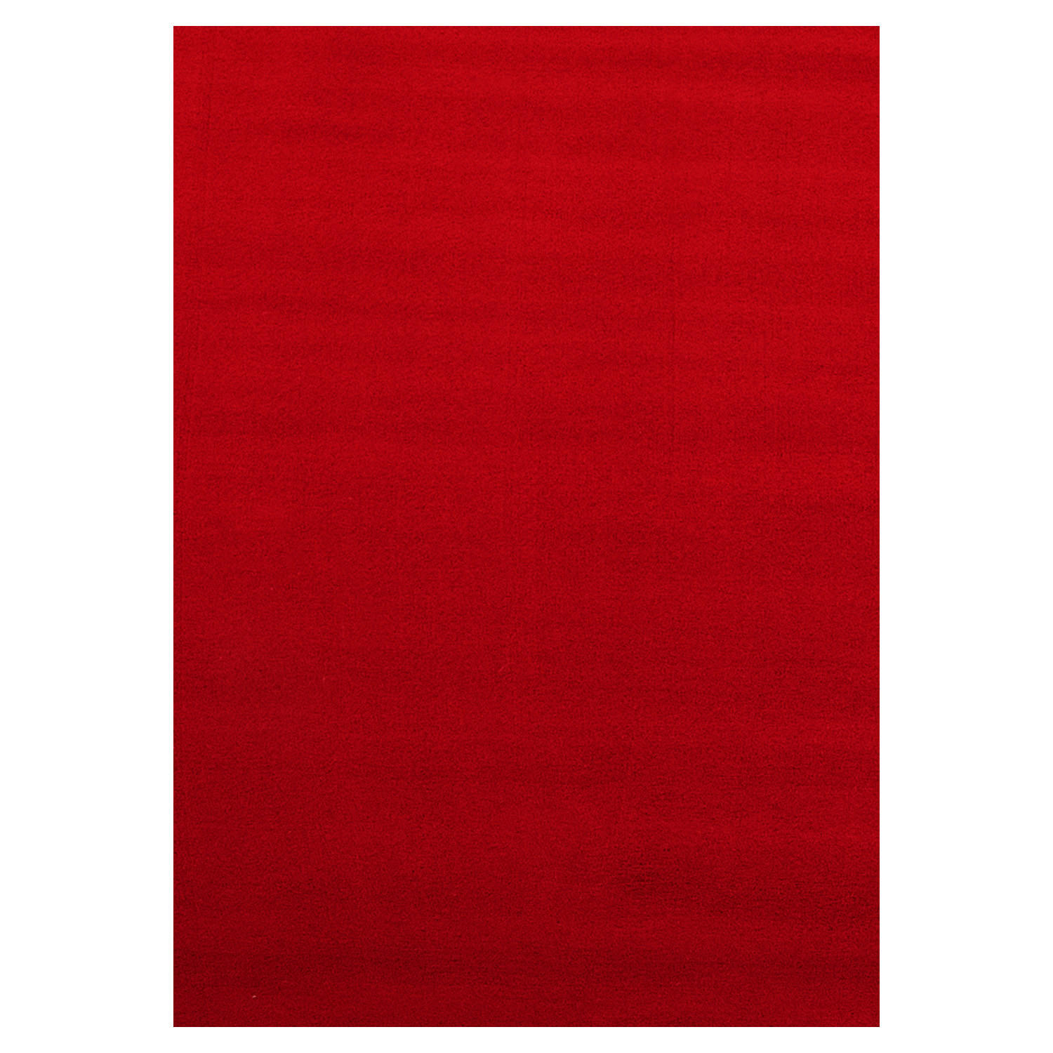 TEPPICH Kurzflor Uni-Farbe Microfaser Antirutsch Wohnzimmer waschbar Rot Rechteckig 120x170 - Rot, Textil (120/170cm) - KADIMA DESIGN
