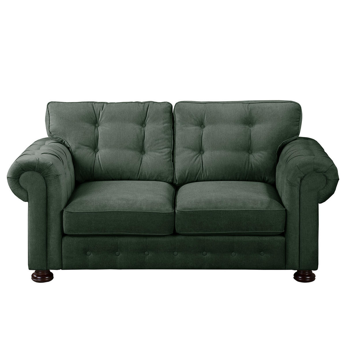 2-SITZER SOFA - Microfaser - Olivgrün, Textil (190/93/100cm) - home24