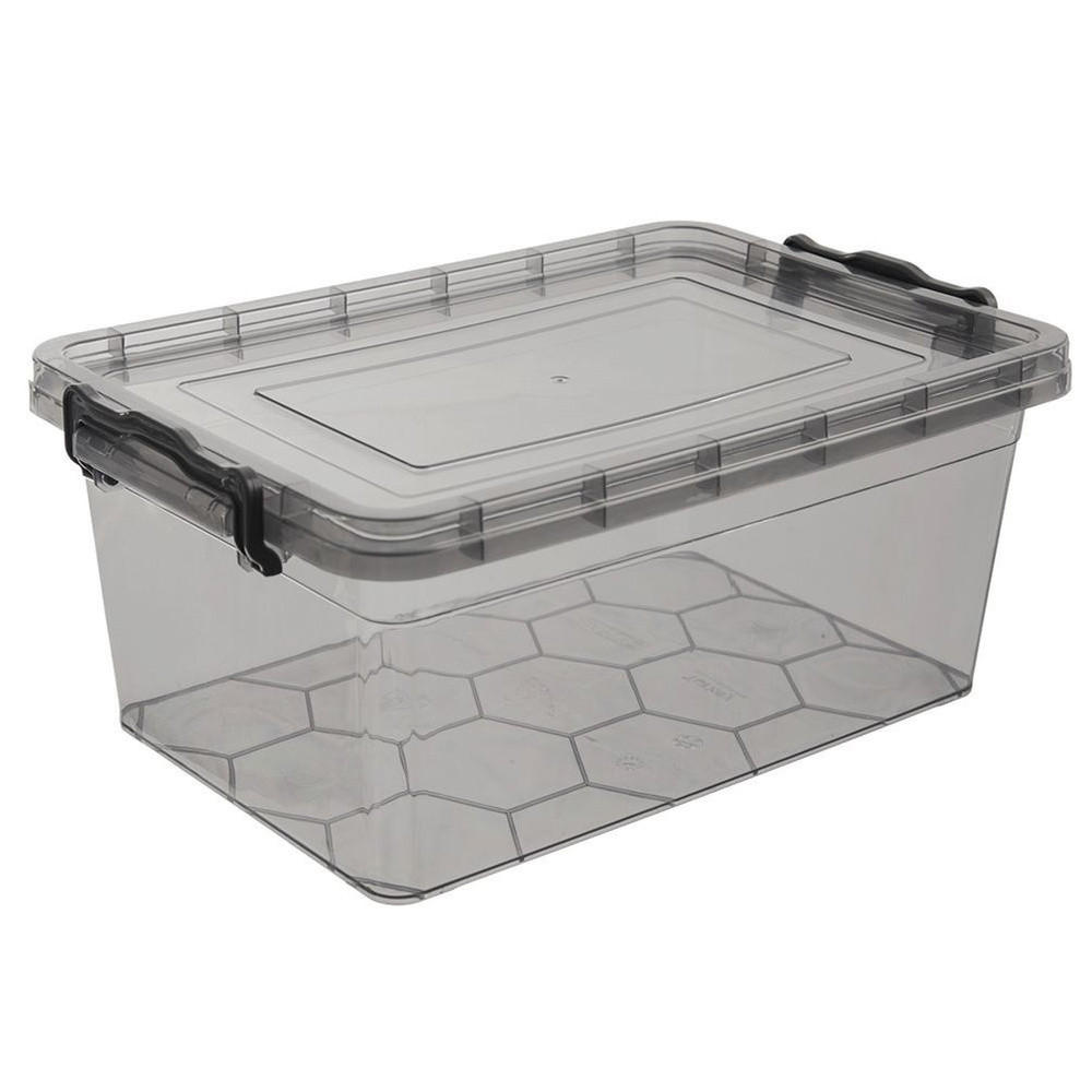 VORRATSBOX Stapelbar 9 l Dunkelgrau - Dunkelgrau, Kunststoff (24/15.5/37.5cm) - Orion 