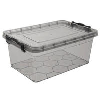 VORRATSBOX Stapelbar 9 l Dunkelgrau - Dunkelgrau, Kunststoff (24/15.5/37.5cm) - Orion 
