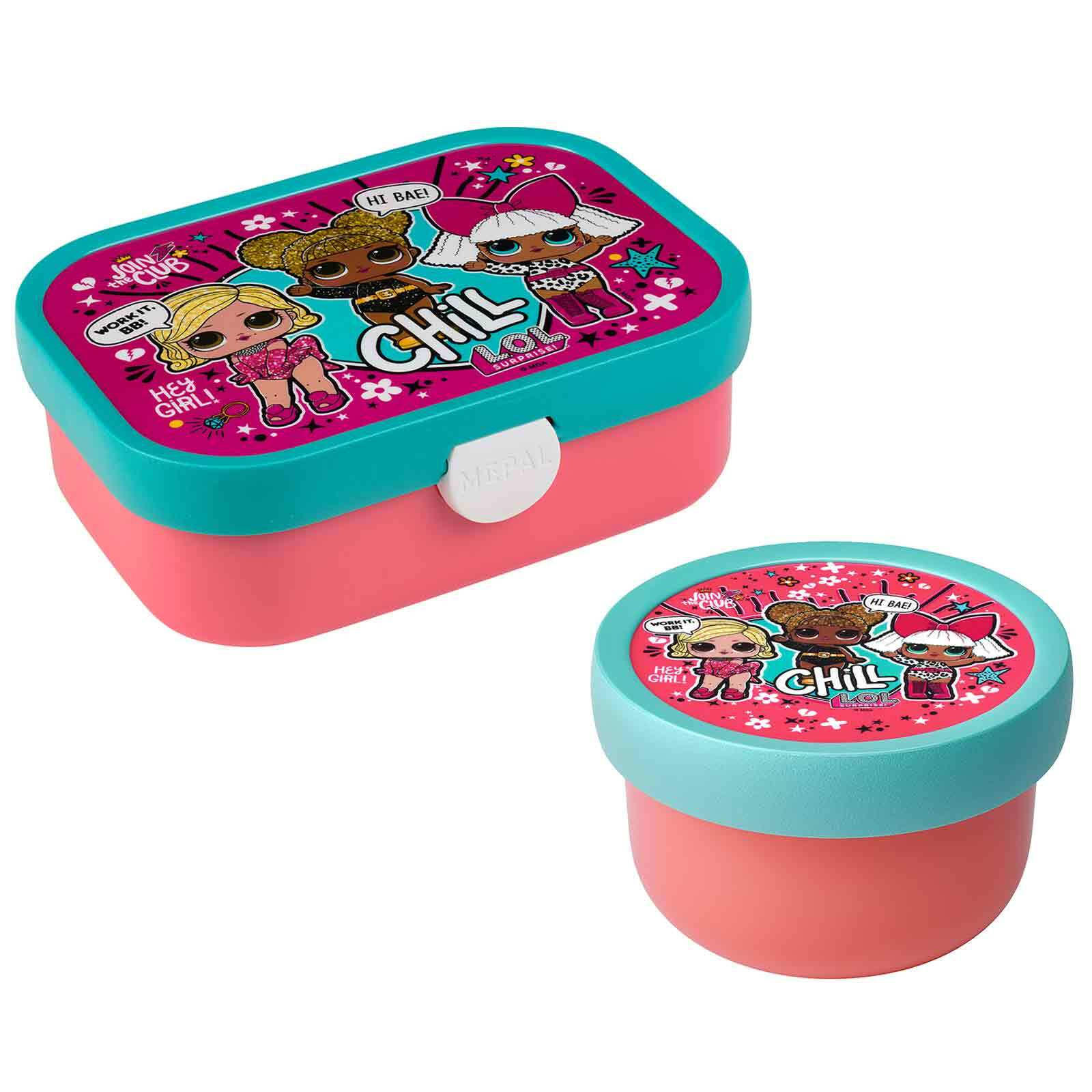 OBST- UND BENTOBOX L.O.L. SURPRISE Campus bunt 300 & 750 ml - Multicolor, Kunststoff (1/1/1cm) - Mepal