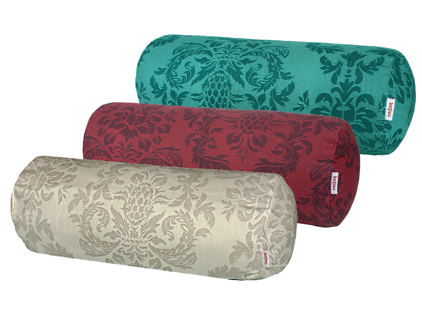 NACKENROLLENHÜLLE Epoche karmin-rot 15/40 cm - Dunkelrot, Textil (15/40cm) - beties Heimtextil