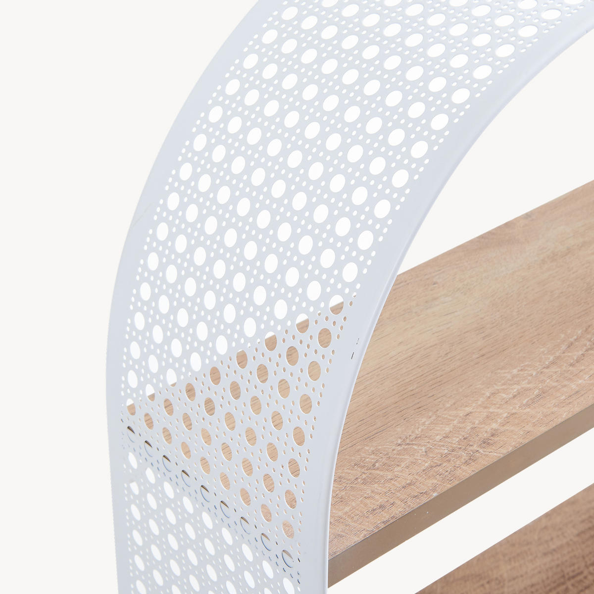 WANDREGAL Jäller II. - Weiß, Holzwerkstoff/Metall (34.5/53/13.5cm) - [en.casa]