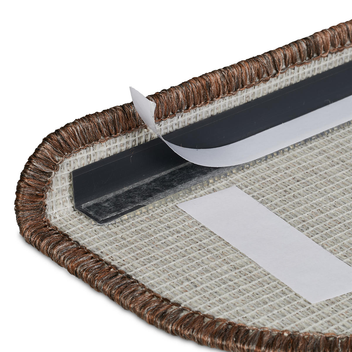 15XSTUFENMATTEN - Dunkelbraun, Kunststoff (24/65/4cm) - Relaxdays