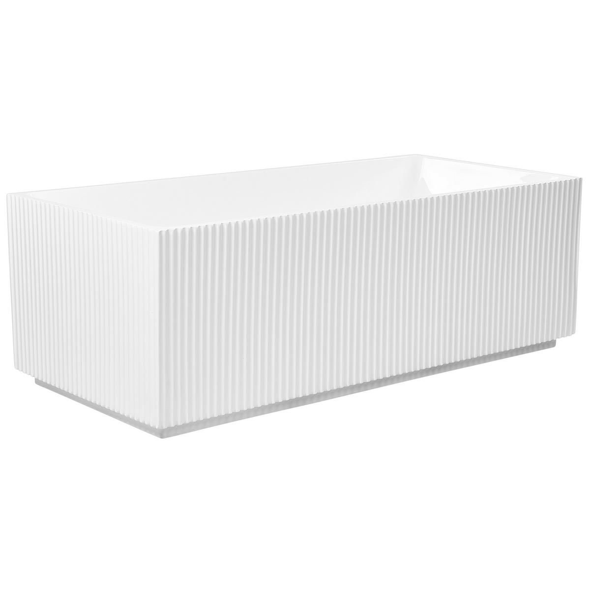 FREISTEHENDE BADEWANNE 81x169x60 cm weiß Gocta - Weiß, Kunststoff (81/60/169cm) - Beliani