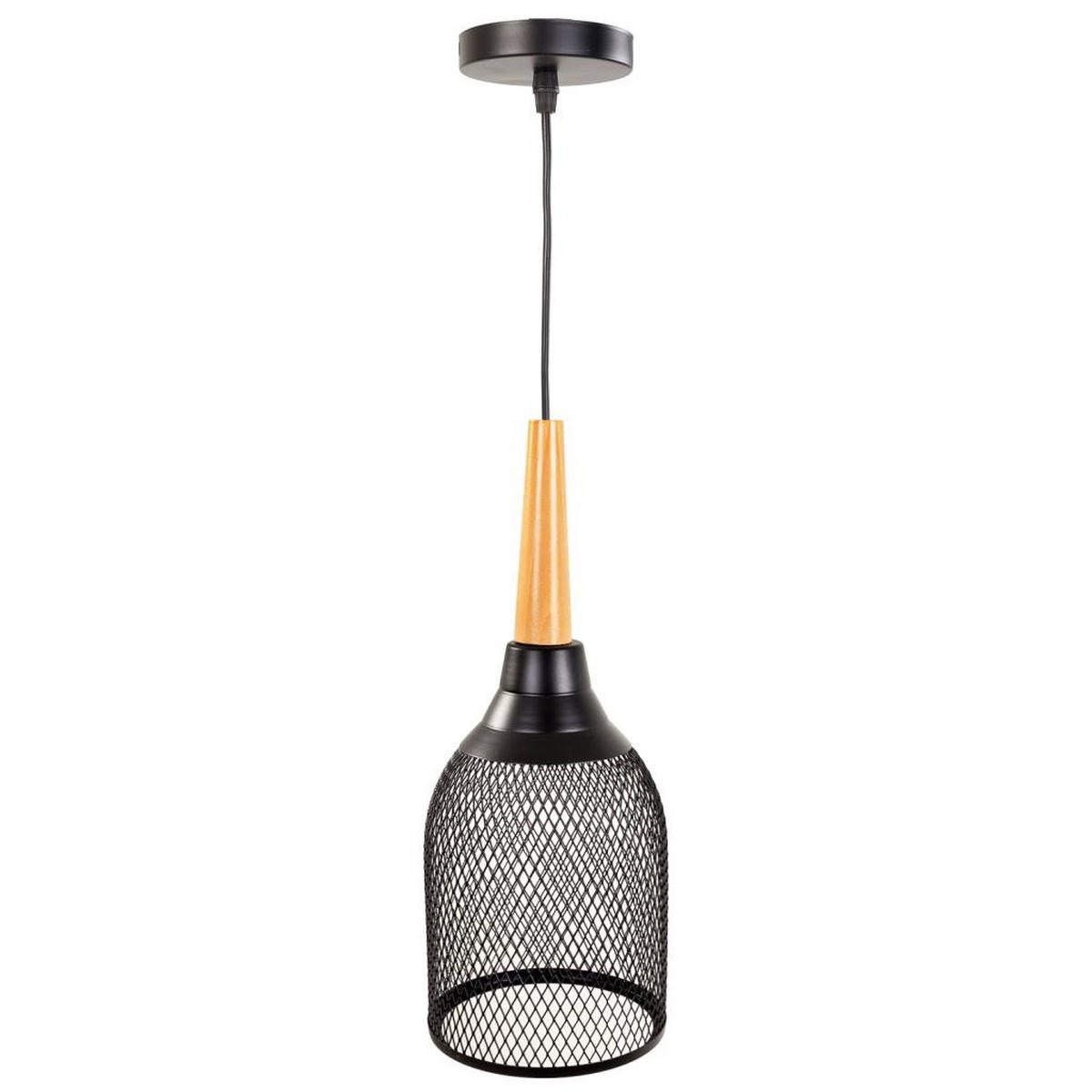 LAMPE aus Metall, schwarz, 14x35cm - Schwarz, Metall (13.5/13.5/35cm) - Wanderlust