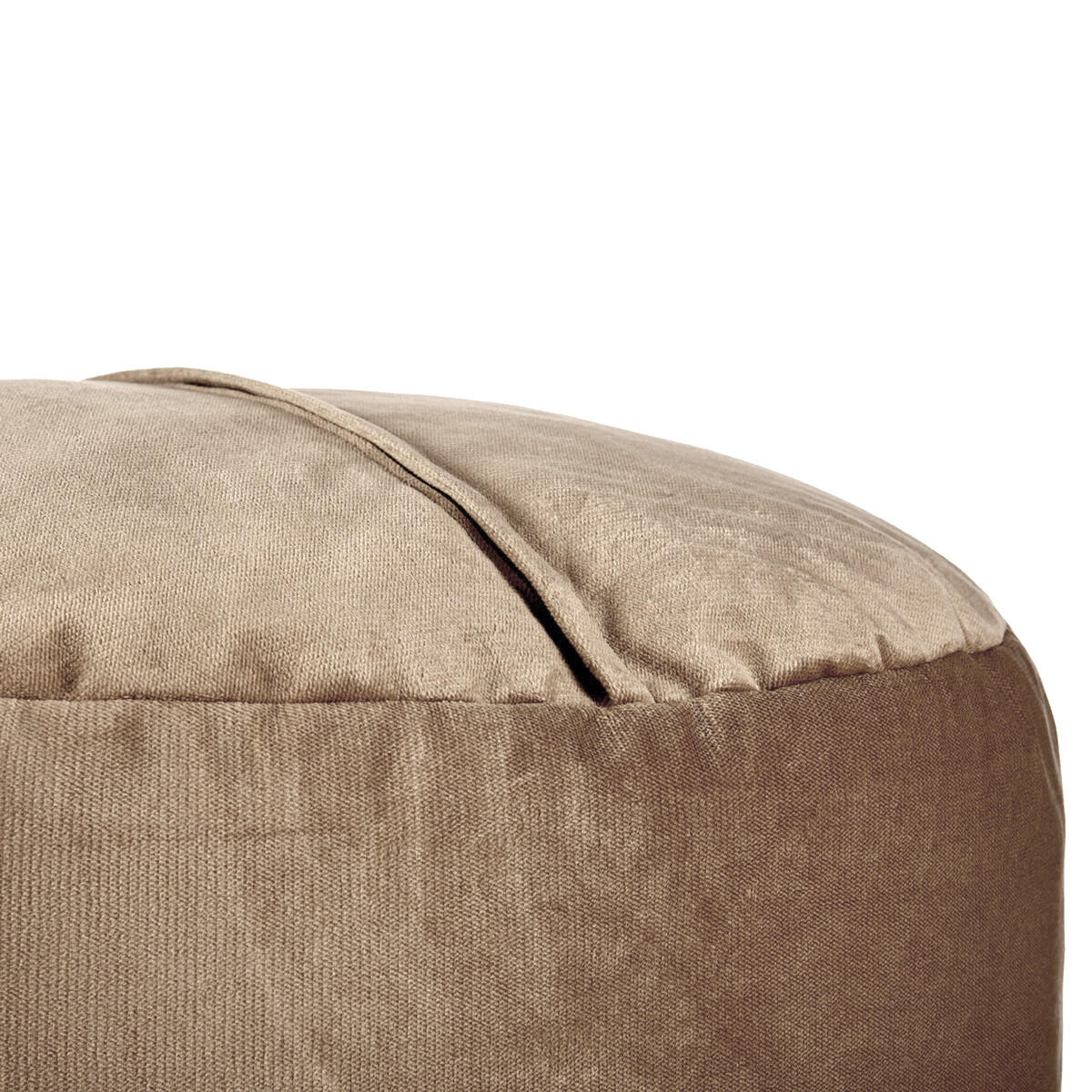 HOCKER aus Samt 60/60/39 cm - Orange, Textil (60/39/60cm) - Giftdecor