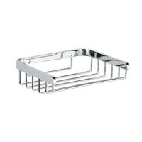 SEIFENABLAGE Wandmontage rechteckig Edelstahl hochglanzpoliert 100x130x34 mm - Chromfarben, Metall (10/3.5/13cm) - Delabie