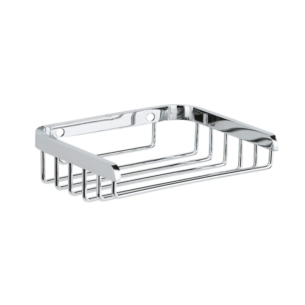 SEIFENABLAGE Wandmontage rechteckig Edelstahl hochglanzpoliert 100x130x34 mm - Chromfarben, Metall (10/3.5/13cm) - Delabie