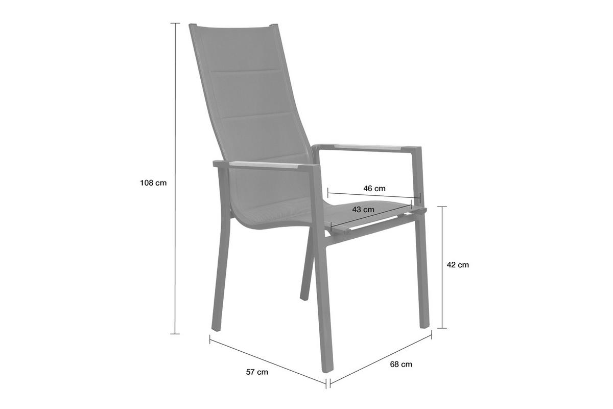 STAPELSTUHL New Jersey 68x57x108 cm, Metall, Anthrazit - Anthrazit, Metall (68/108/57cm) - dasmöbelwerk