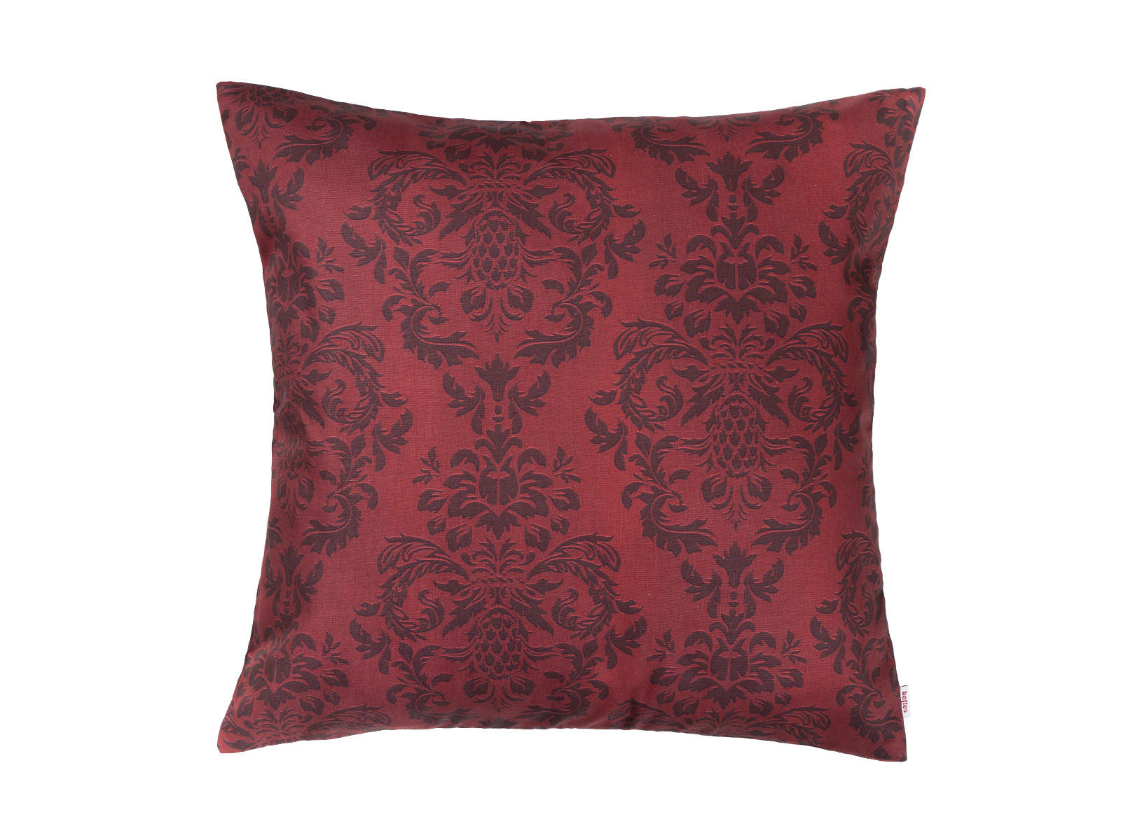 KISSENNHÜLLE Epoche karmin-rot 60/60 cm - Dunkelrot, Textil (60/60cm) - beties Heimtextil