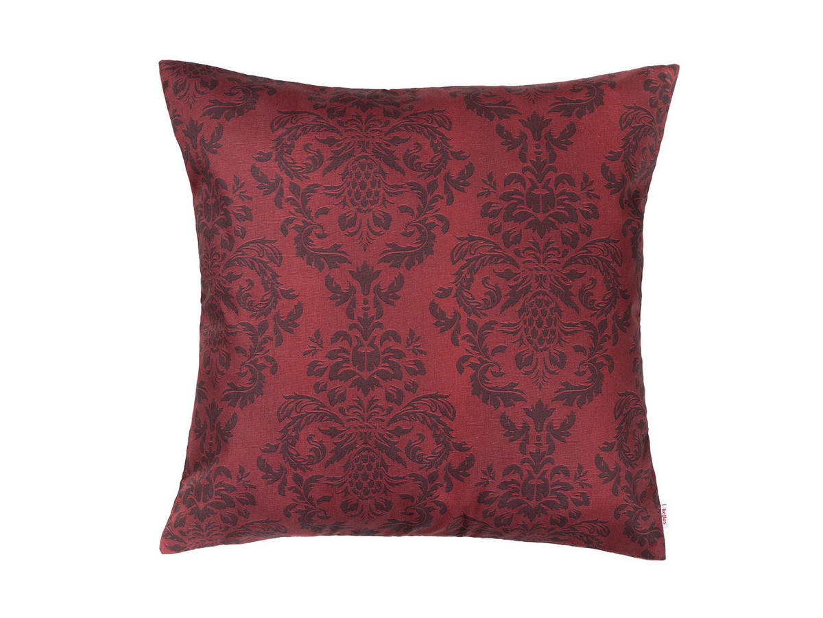 KISSENNHÜLLE Epoche karmin-rot 60/60 cm - Dunkelrot, Textil (60/60cm) - beties Heimtextil