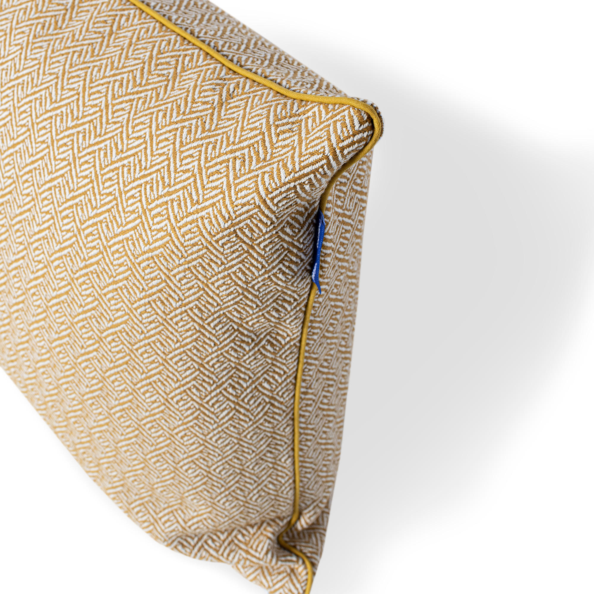 KISSENBEZUG dekorativ herringbone 50x50 cm senf - Gelb, Textil (50/50cm) - Happy Friday