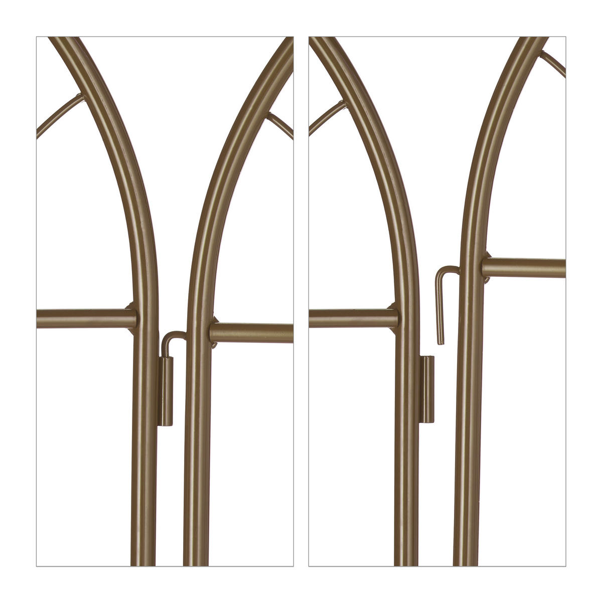 2xRANKGITTER - Braun, Metall (50/150/2cm) - Relaxdays