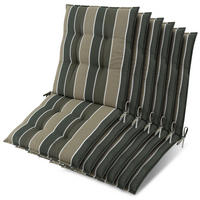 NIEDERLEHNER Sun-NL 105x50x8cm Grün-Gestreift (6tlg) - Grün, Textil (50/100cm) - Beautissu 