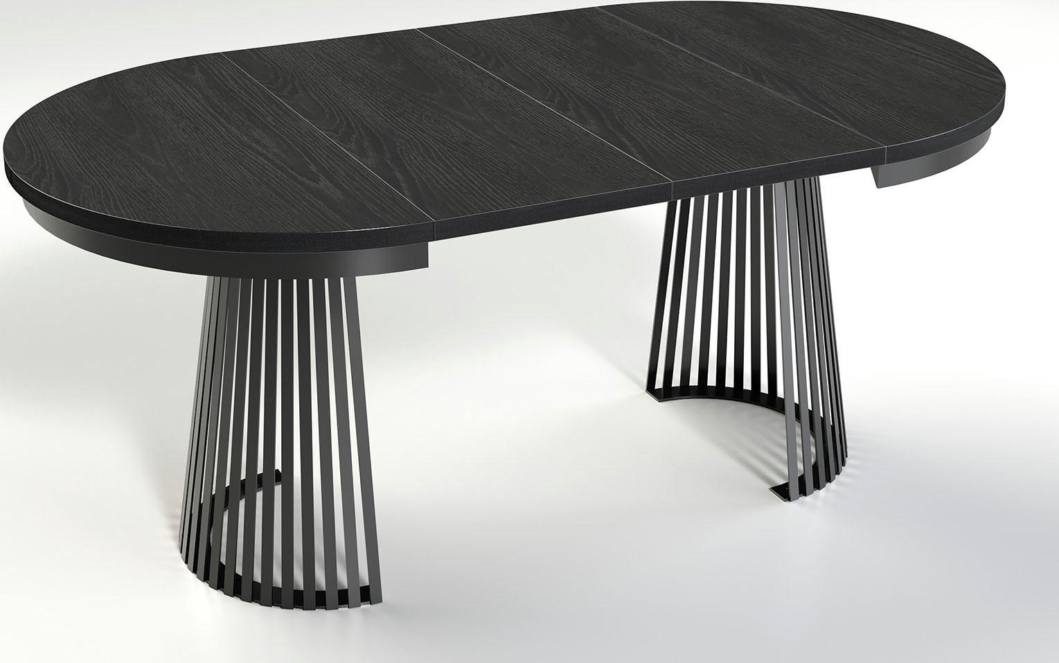 Thumbnail - WFL Group Esstisch, Eiche Wotan, Holzwerkstoff, Rund,Rund, 100x75x100 cm, Esszimmer, Tische, Esstische