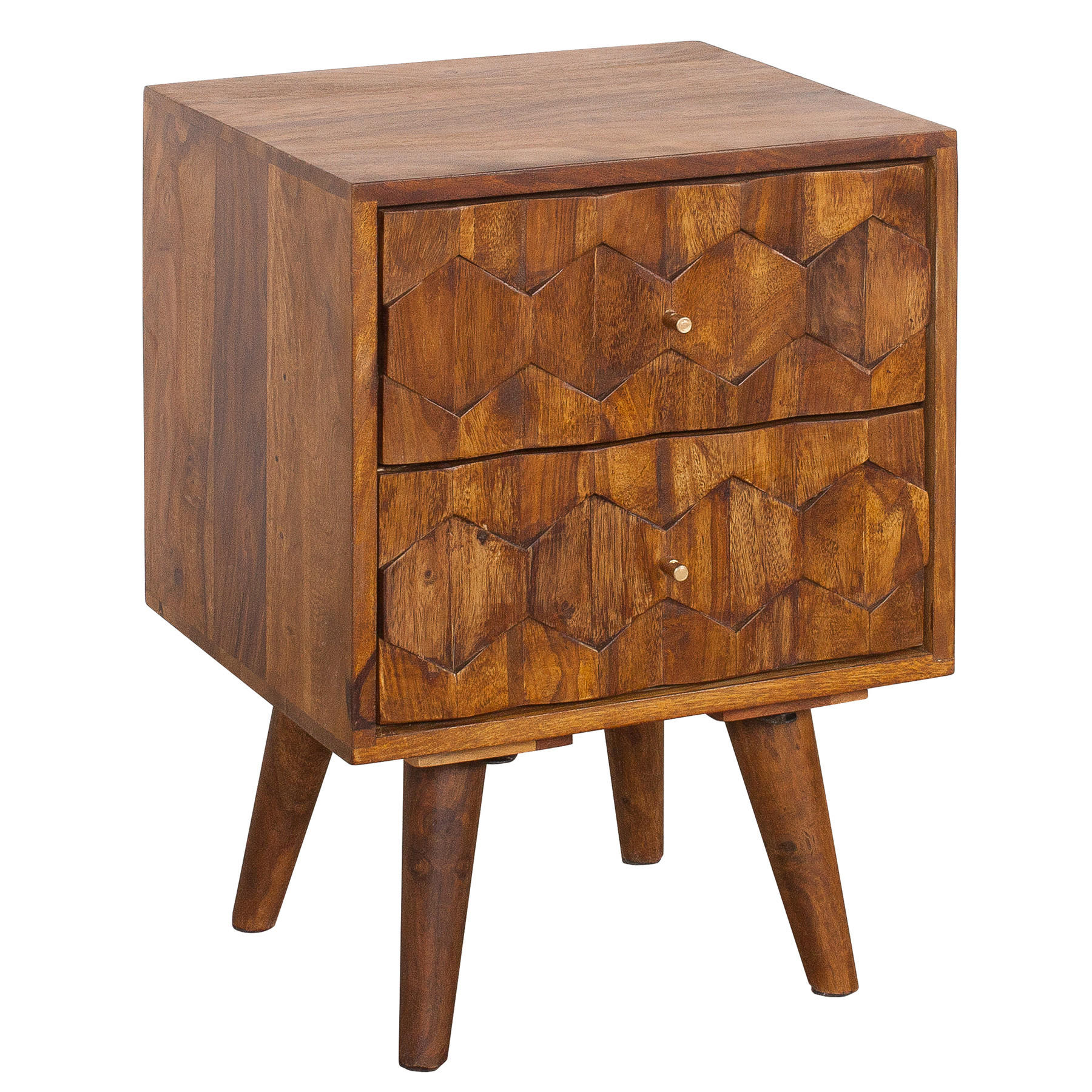 COUCHTISCH MYSTIC LIVING Sheesham rechteckig Natur 40cm - Braun, Holz (35/40/56cm) - riess-ambiente
