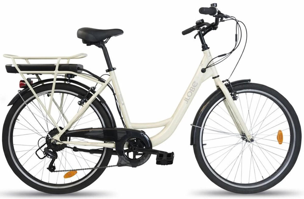 CITY E-BIKE 26" Mando, beige - Beige, Metall (125cm) - LLOBE