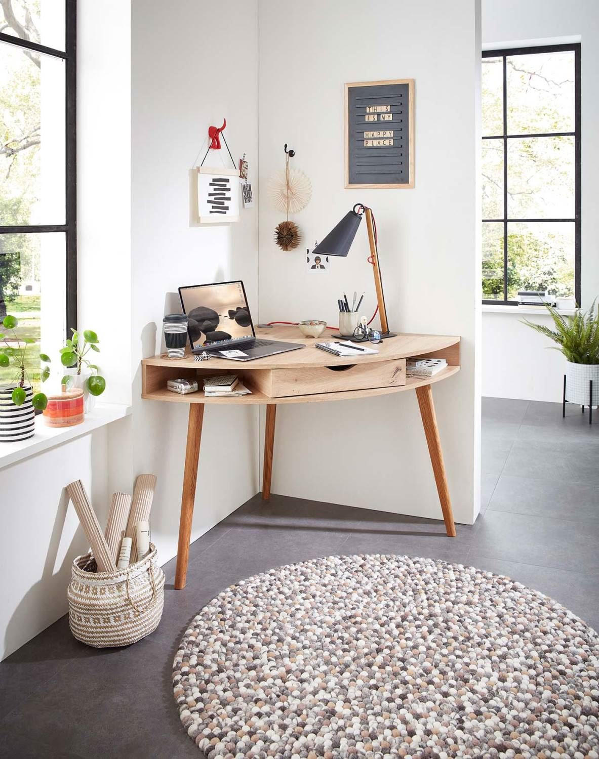 FILZTEPPICH Felty 120x120 cm - Naturfarben, Textil (120/120cm) - THEKO