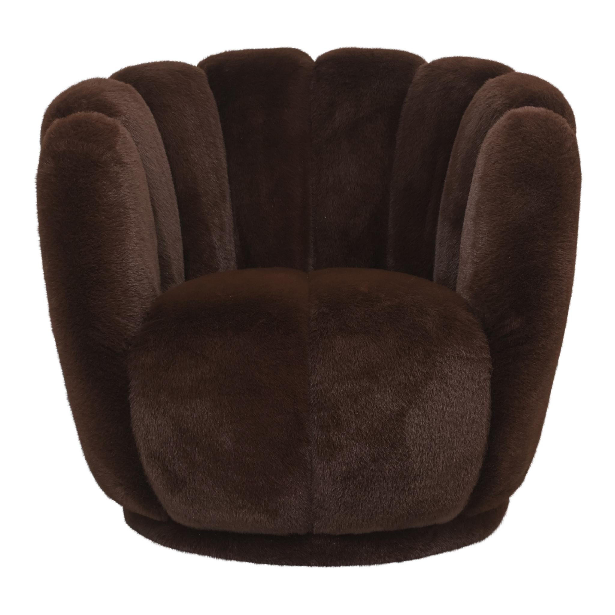 Ptmd Collection Sessel Dunkelbraun 78x69x79 cm