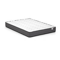 STANDARDMATRATZE - 2 Personen - stoff - weiß Ambracie - Weiß, Textil (140/200cm) - Vente-Unique
