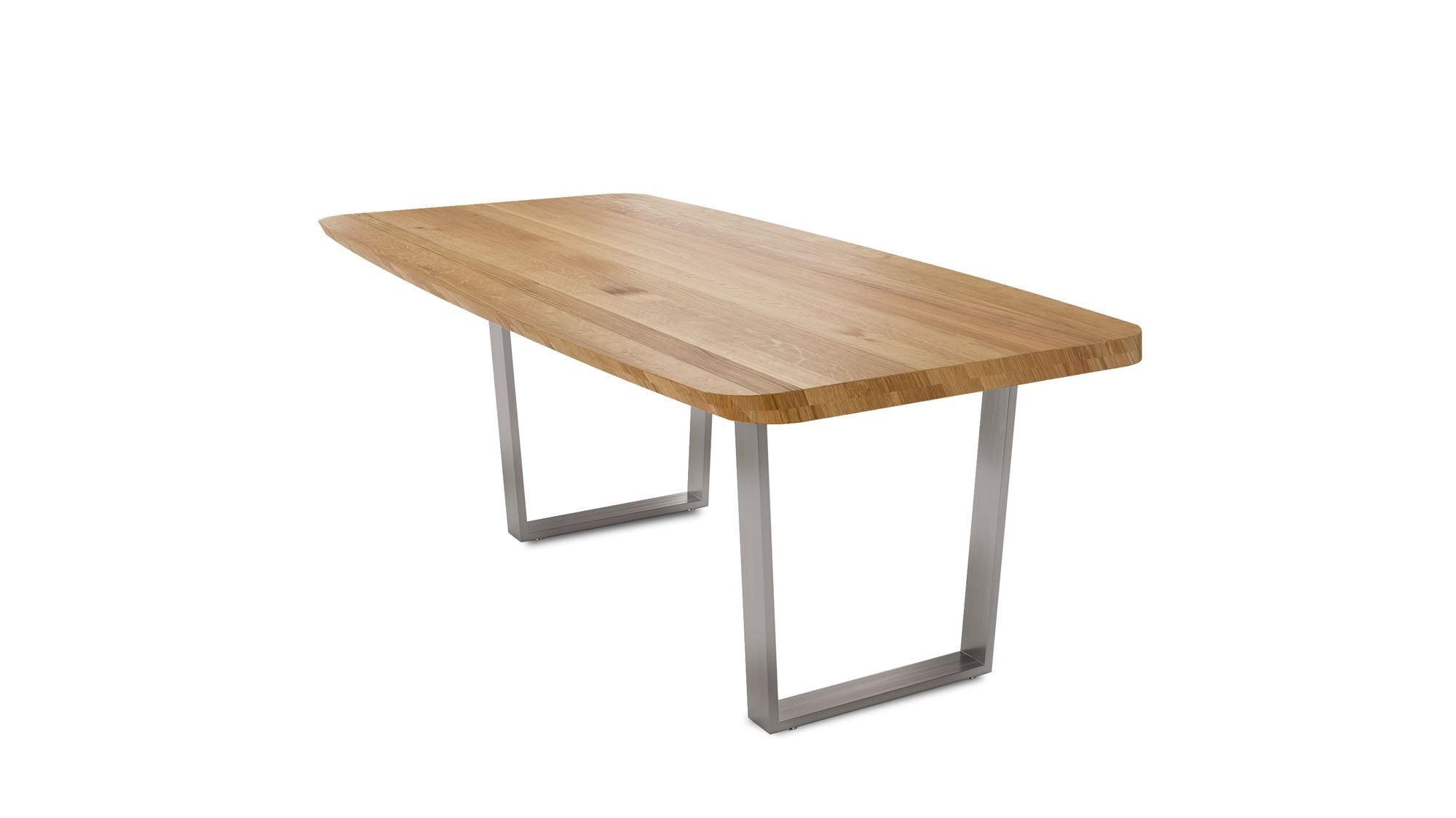 MASSIVHOLZTISCH Danette 8 180x77x90 Esszimmertisch Wildeiche geölt - Wildeiche, Holz (180/77/90cm) - 58aufmkessel