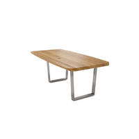 MASSIVHOLZTISCH Danette 8 220x77x100 Esszimmertisch Wildeiche geölt - Wildeiche, Holz (220/77/100cm) - 58aufmkessel