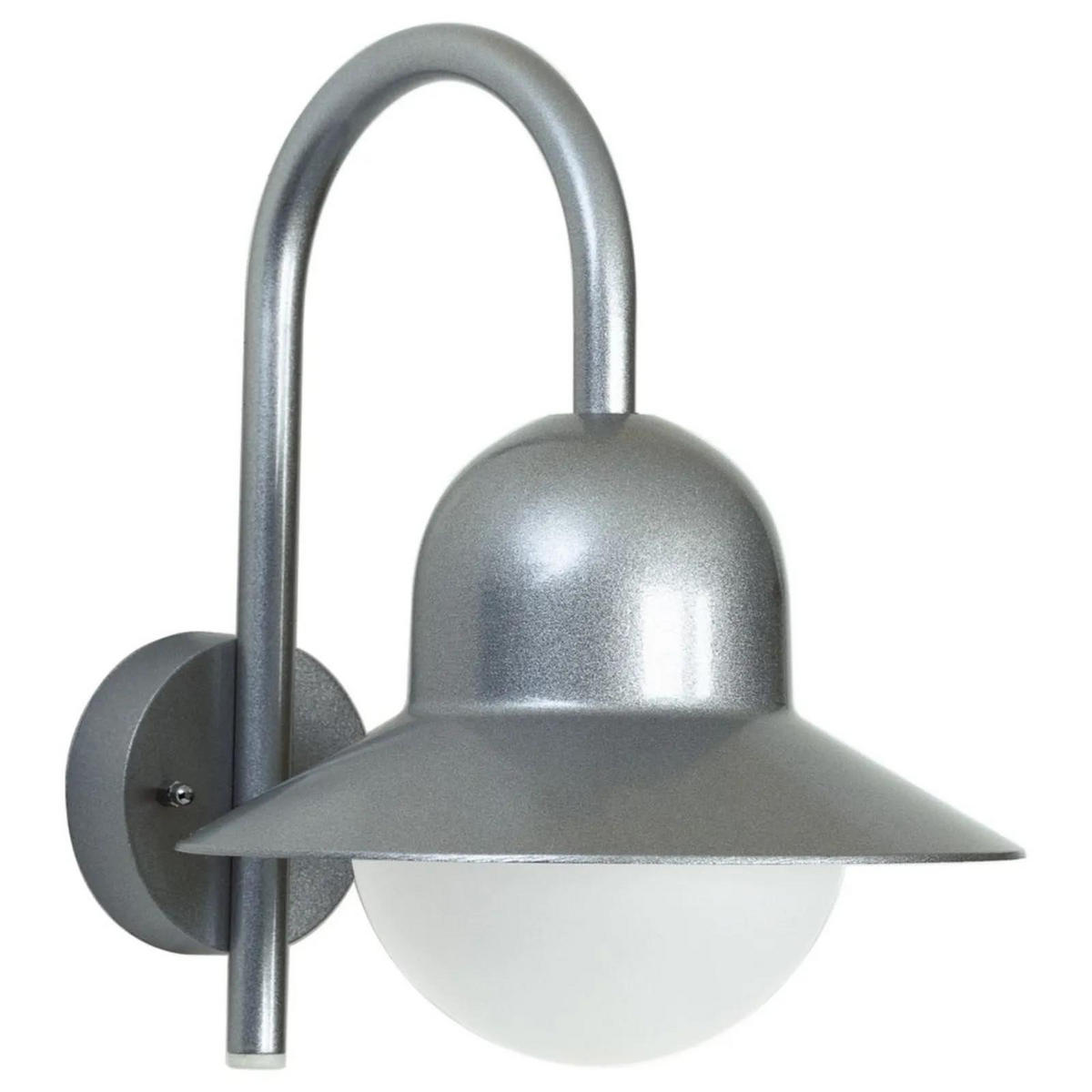 AUSSENLEUCHTE MIT BEWEGUNGSMELDER - Silberfarben, Metall (13.5/34.5/13.5cm) - click-licht